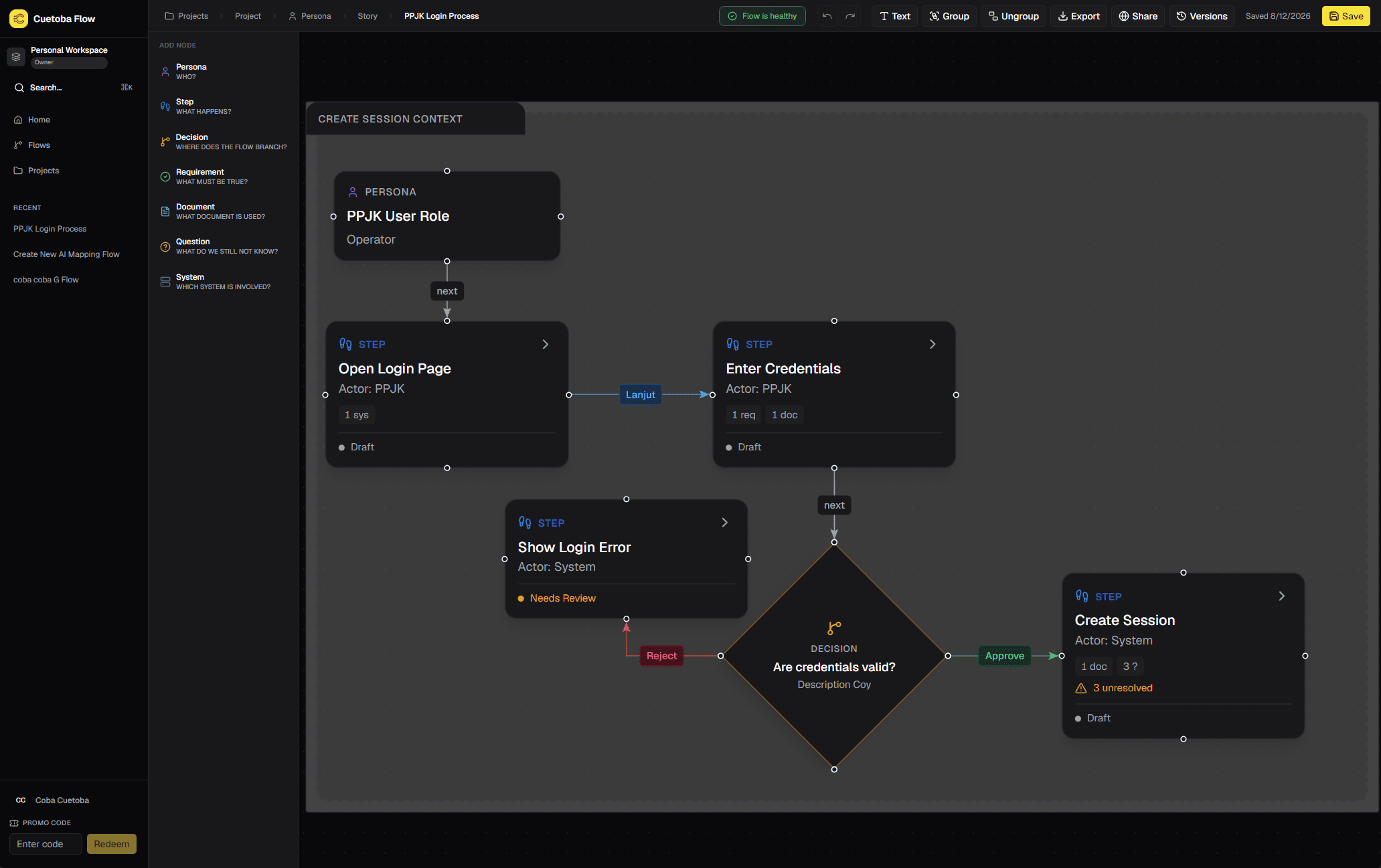 Cuetoba screenshot