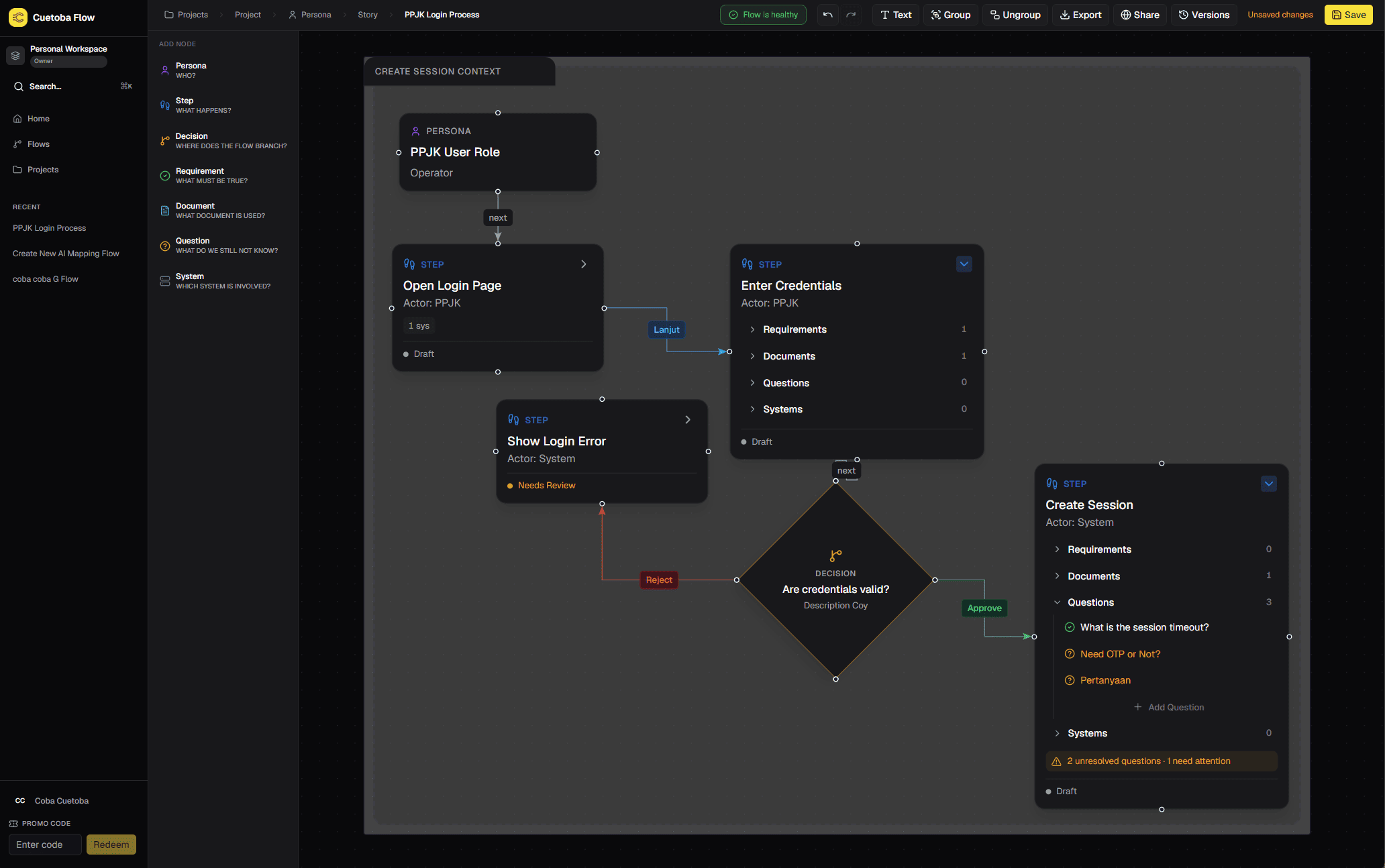 Cuetoba product screenshot